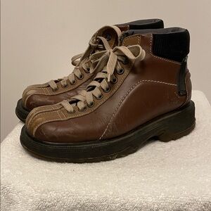 Vintage Dr. Martens 9793 Brown Leather Ankle Boots Size 5